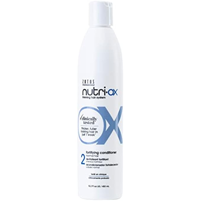 Nutri-Ox FORTIFYING CONDITIONER NORMAL FOR THINNING HAIR | THICKER, FULLER-LOOKING HAIR | CLINICALLY & DERMATOLOGICALLY TESTED | PEPPERMINT | COLOR-SAFE | 15.2 FL OZ - Image 1